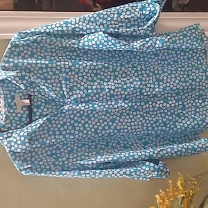 Chicos aqua blue matching set